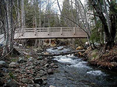 New bridge over East Weaver Creek